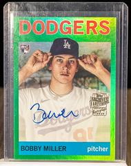 Bobby Miller [Green] #64FF-BM Baseball Cards 2023 Topps Archives 1964 Fan Favorites Autographs Prices