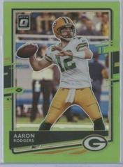 Aaron Rodgers [Lime Green] #38 Football Cards 2020 Panini Donruss Optic Prices