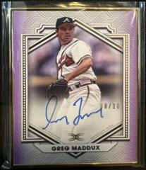 Greg Maddux [Purple] Baseball Cards 2022 Topps Definitive Framed Autograph Collection Prices