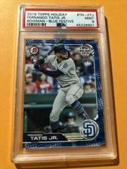 Fernando Tatis Jr. [Blue Festive] #TH-FTJ Baseball Cards 2019 Topps Holiday Bowman Prices