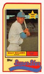Billy Williams #11 Baseball Cards 1989 Topps Ljn Baseball Talk Prices