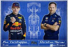 Max Verstappen, Christian Horner #D-4 Racing Cards 2021 Topps Formula 1 Debrief Prices