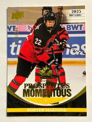 Porter Martone [Yellow] #PM-18 Hockey Cards 2023 Upper Deck Team Canada Juniors Prospectus Momentous Prices