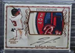 Ronald Acuna [Bronze] #PA-RA1 Baseball Cards 2020 Leaf Trinity Patch Autographs Prices