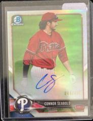 Connor Seabold [Refractor] #BCPA-CS Baseball Cards 2018 Bowman Chrome Prospects Autographs Prices