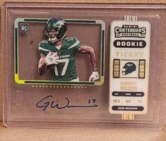 Garrett Wilson [Autograph Clear Ticket] Football Cards 2022 Panini Contenders Prices