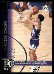 John Stockton Basketball Cards 1997 Upper Deck Game Dated Memorable Moments Prices