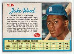Jake Wood [Hand Cut] #15 Baseball Cards 1962 Post Cereal Prices
