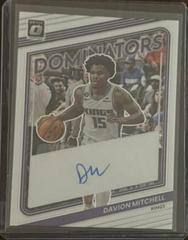 Davion Mitchell #DS-DVM Basketball Cards 2022 Panini Donruss Optic Dominators Signatures Prices