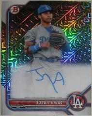 Jorbit Vivas #BCMA-JVS Baseball Cards 2022 Bowman Chrome Mega Box Mojo Autographs Prices