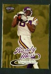 Randy Moss [Gold Medallion] #114G Football Cards 1999 Ultra Prices