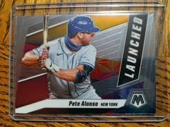 Pete Alonso [Launched] #L1 Baseball Cards 2021 Panini Mosaic Launched Prices