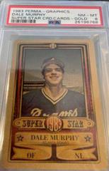 Dale Murphy [Gold] Baseball Cards 1983 Perma Graphics Super Star Credit Cards Prices