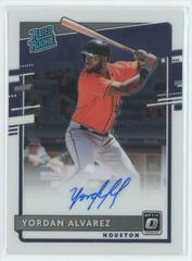 Yordan Alvarez #RRS-YA Baseball Cards 2020 Panini Donruss Optic Rated Rookies Signatures Prices