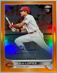 Alejo Lopez [Orange] #RA-AL Baseball Cards 2022 Topps Chrome Rookie Autographs Prices