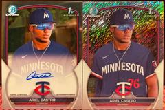 Ariel Castro [Orange Shimmer] #CPA-AC Baseball Cards 2023 Bowman Chrome Prospect Autographs Prices