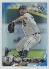 Justin Verlander [Blue Refractor] #19 Baseball Cards 2017 Bowman Chrome Prices