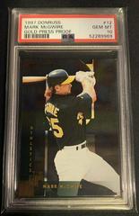 Mark McGwire [Gold] #12 Baseball Cards 1997 Panini Donruss Press Proof Prices