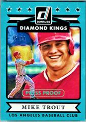Mike Trout [Gold Press Proof] #13 Baseball Cards 2015 Donruss Prices