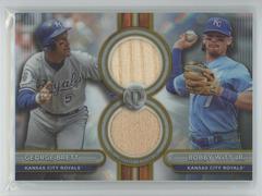 George Brett / Bobby Witt Jr. [Gold Dual Player] #DR2-BW Baseball Cards 2024 Topps Tribute Dual Relic Prices