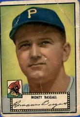 Monty Basgall [Black Back] #12 Baseball Cards 1952 Topps Prices