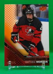 Matthew Morden [Orange] Hockey Cards 2022 Upper Deck Team Canada Juniors Prospectus Momentous Prices
