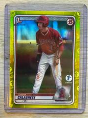 David Calabrese [Yellow Foil] Baseball Cards 2020 Bowman Draft 1st Edition Prices