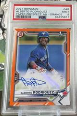 Alberto Rodriguez [Orange] #PAPR-AR Baseball Cards 2021 Bowman Paper Prospects Autographs Prices