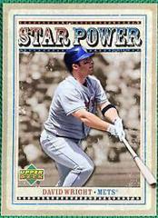 David Wright #SP-WR Baseball Cards 2007 Upper Deck Star Power Prices
