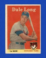 Dale Long #7 Baseball Cards 1958 Topps Prices