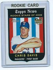 Chris Davis #671 Baseball Cards 2008 Topps Heritage Prices