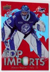 Alessio Beglieri [Red] #TI-15 Hockey Cards 2022 Upper Deck CHL Top Imports Prices