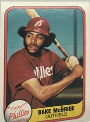 Bake McBride #9 Baseball Cards 1981 Fleer Prices