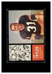 Jim Taylor Football Cards 1962 Topps Prices