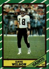 Dave Wilson Football Cards 1986 Topps Prices