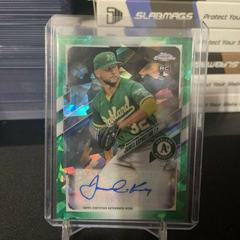 James Kaprielian [Green] Baseball Cards 2021 Topps Chrome Update Sapphire Rookie Autographs Prices