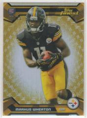Markus Wheaton [Gold Refractor] #112 Football Cards 2013 Topps Finest Prices