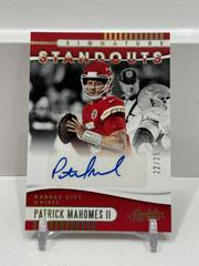 Patrick Mahomes II Football Cards 2019 Panini Absolute Signature Standouts Prices