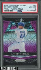 Anthony Rizzo [Purple Mojo] #21 Baseball Cards 2018 Panini Chronicles Prizm Prices