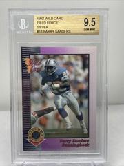 Barry Sanders #18 Football Cards 1992 Wild Card Field Force Prices