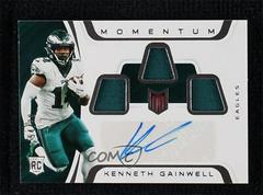Kenneth Gainwell #MJA-KGA Football Cards 2021 Panini Chronicles Momentum Triple Jersey Autographs Prices
