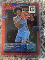 Jalen Williams [Red Sparkle] #235 Basketball Cards 2022 Panini Donruss Optic Prices