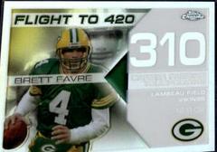 Brett Favre [White Refractor] Football Cards 2008 Topps Chrome Brett Favre Collection Prices