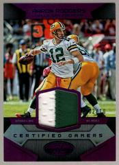 Aaron Rodgers [Mirror Purple] #4 Football Cards 2016 Panini Certified Prices