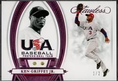 Ken Griffey Jr. [Pink] #73 Baseball Cards 2022 Panini Flawless Prices