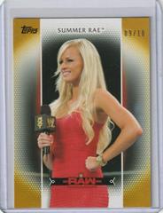 Summer Rae [Gold] #R-25 Wrestling Cards 2017 Topps WWE Women's Division Prices