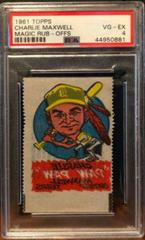 Charlie Maxwell Baseball Cards 1961 Topps Magic Rub Offs Prices