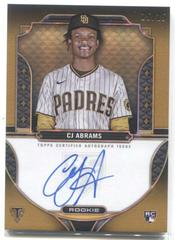 CJ Abrams [Gold] #RA-CA Baseball Cards 2022 Topps Triple Threads Rookie Autographs Prices