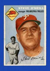 Steve O'Neill #127 Baseball Cards 1954 Topps Prices