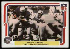 Seattle Seahawks [They'll Try Anything Once] Football Cards 1980 Fleer Team Action Prices